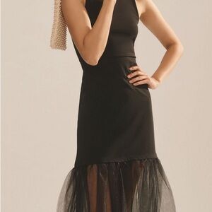Maeve Tulle-Hem Tank Dress